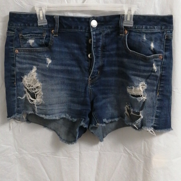AMERICAN EAGLE DISTRESSED JEANS SHORTS - Picture 1 of 4